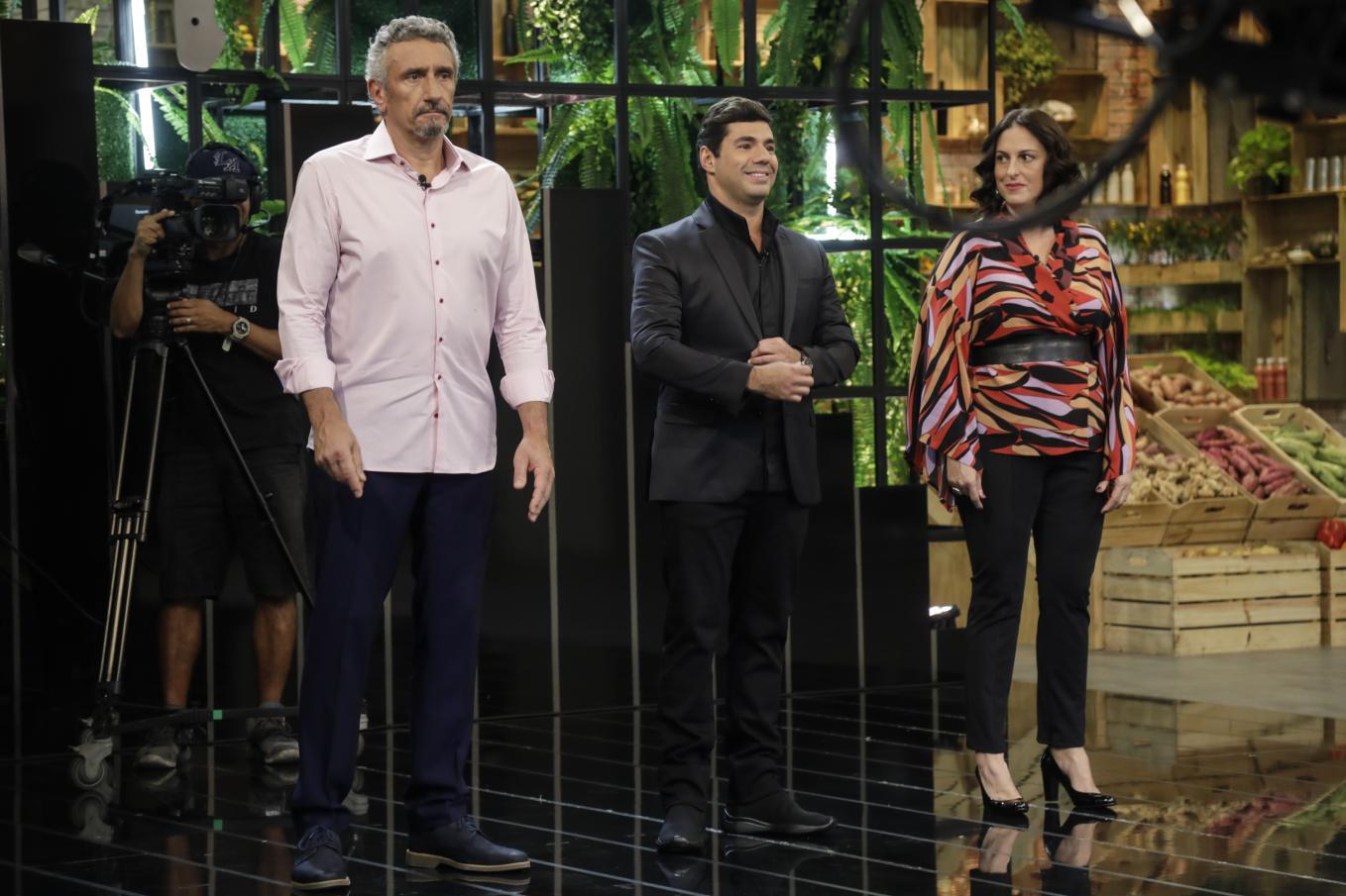 Felipe Bronze, Emmanuel Bassoleil, Ailin Aleixo no Top Chef