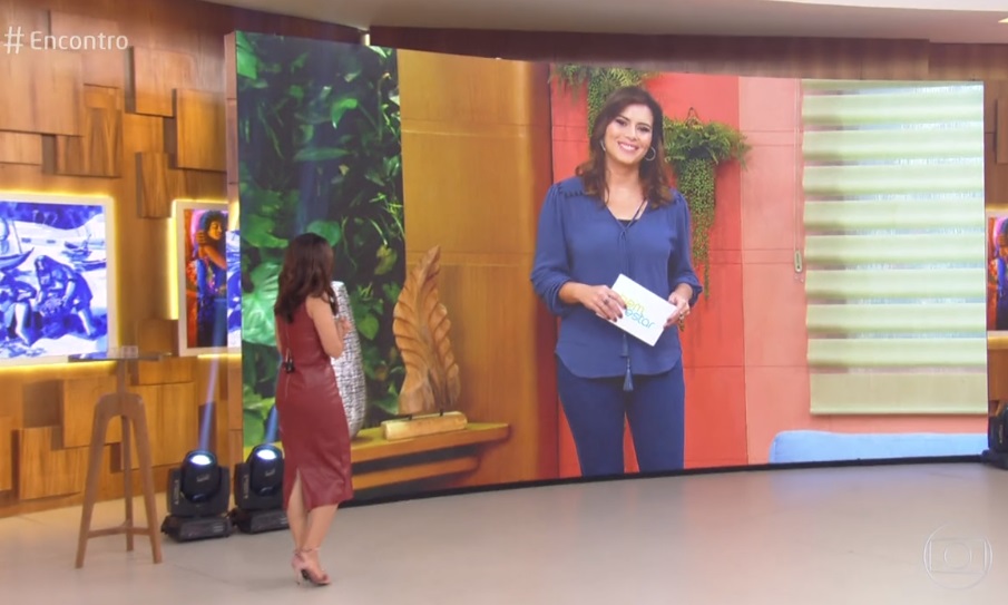 Fátima Bernardes interage com Michelle Loreto no Bem Estar no Encontro