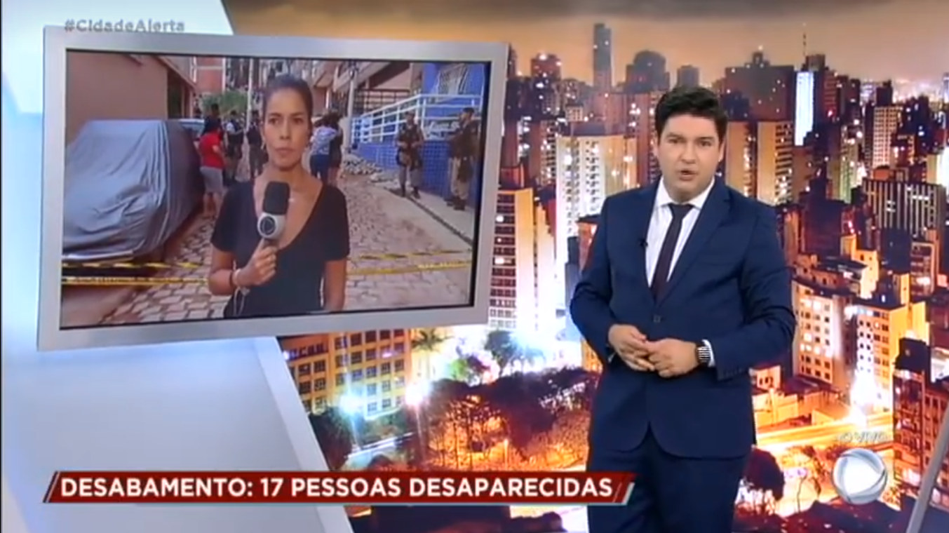 Bruno Peruka apresentando o Cidade Alerta Especial