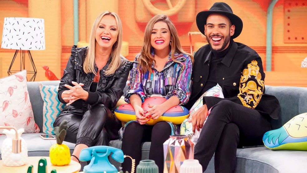 Eliana e Hugo Gloss no Programa da Maisa