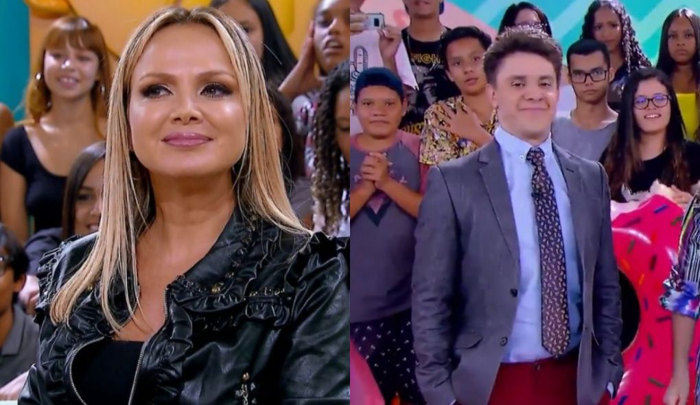 Eliana e Oscar Filho no Programa da Maisa