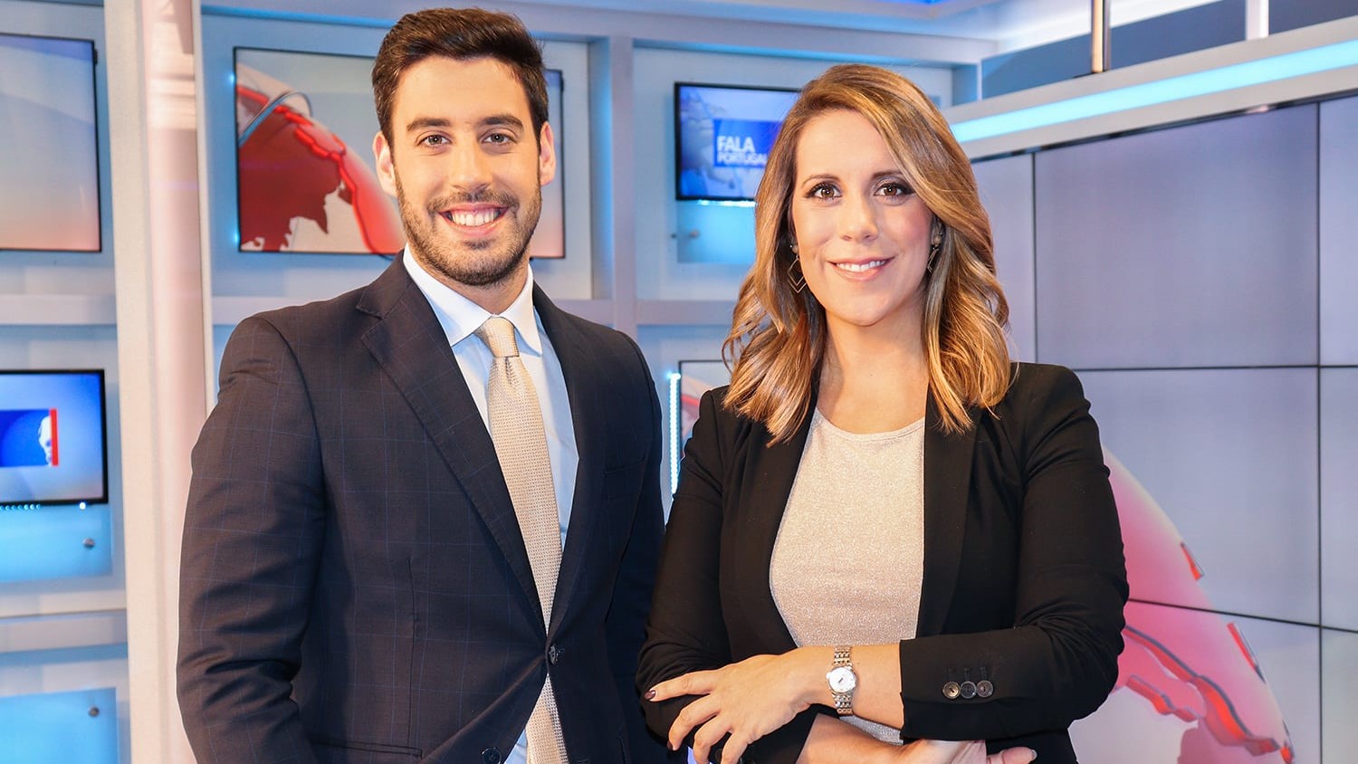 Lourenço Lima e Vânia Mateus apresentam o jornal Fala Portugal