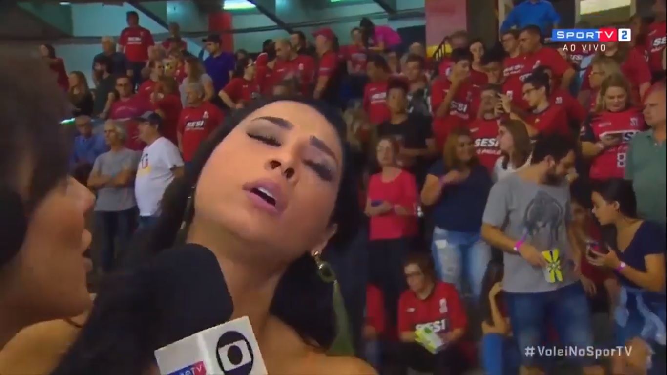 Jaqueline desmaiou durante entrevista feita pelo SporTV
