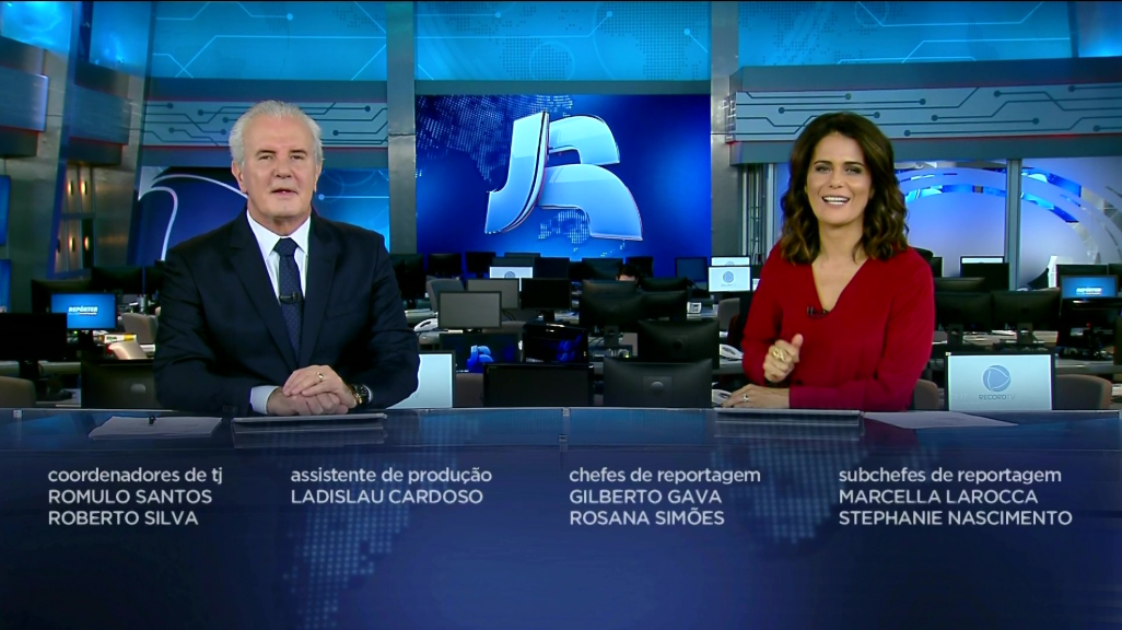 Profissionais voltam a ser creditados no final do Jornal da Record