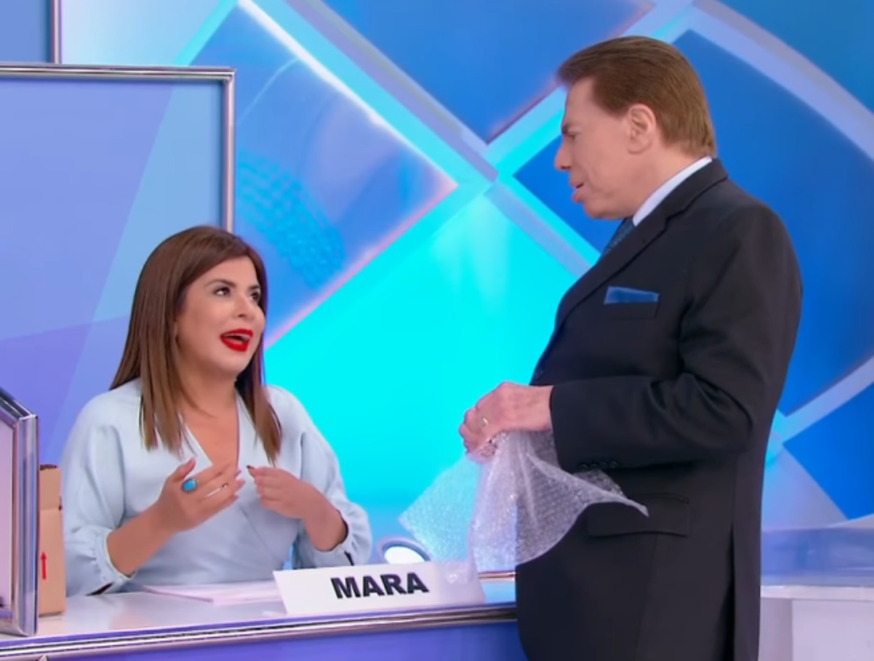 Mara Maravilha e Silvio Santos