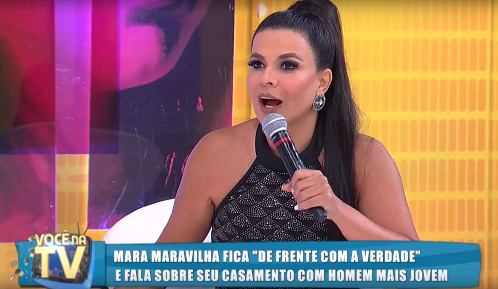 Mara Maravilha no De Frente Com a Verdade do Você na TV (Reprodução)
