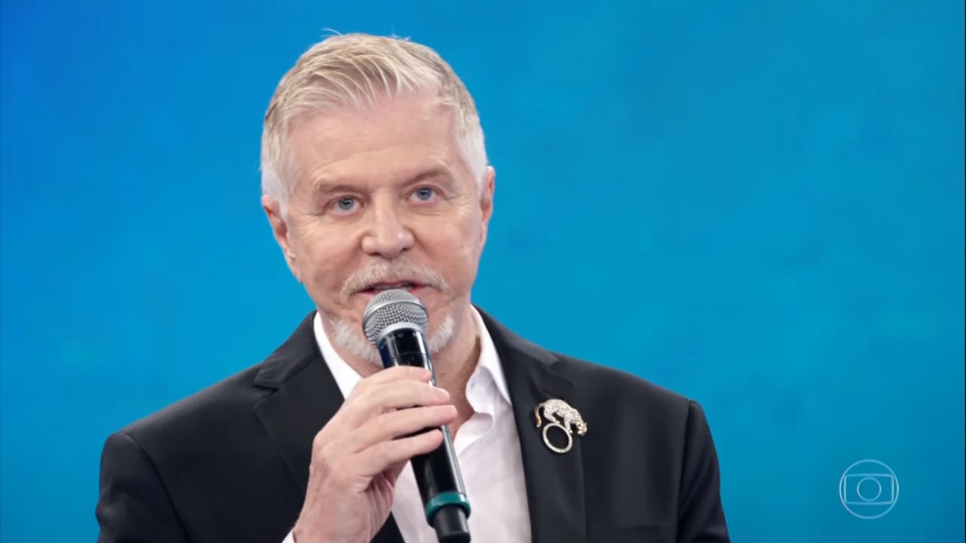 Miguel Falabella no Domingão do Faustão (Reprodução).