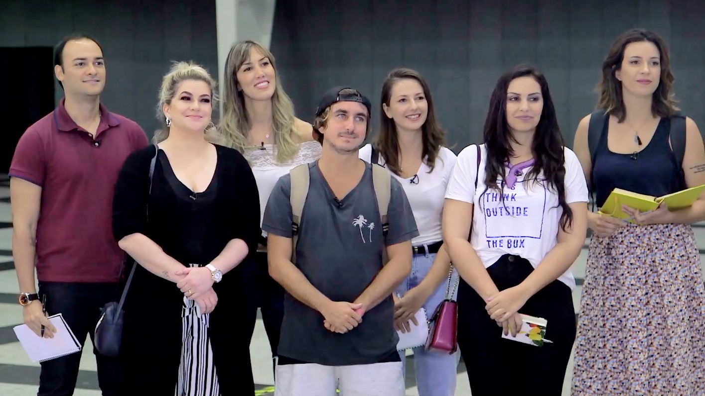 Integrantes da equipe Hashtag do programa O Aprendiz