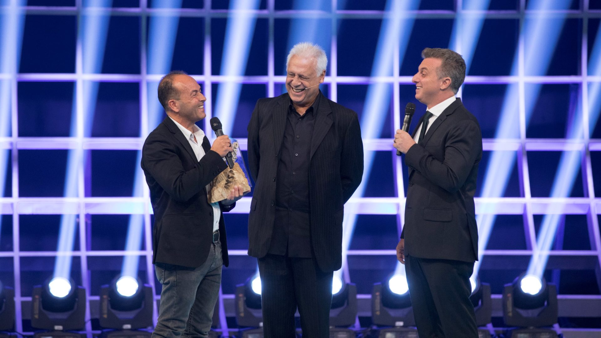 Valdeci Oliveira, Antônio Fagundes e Luciano Huck