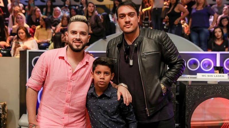 MC G15, Bruninho e MC Bin Laden no Programa Raul Gil