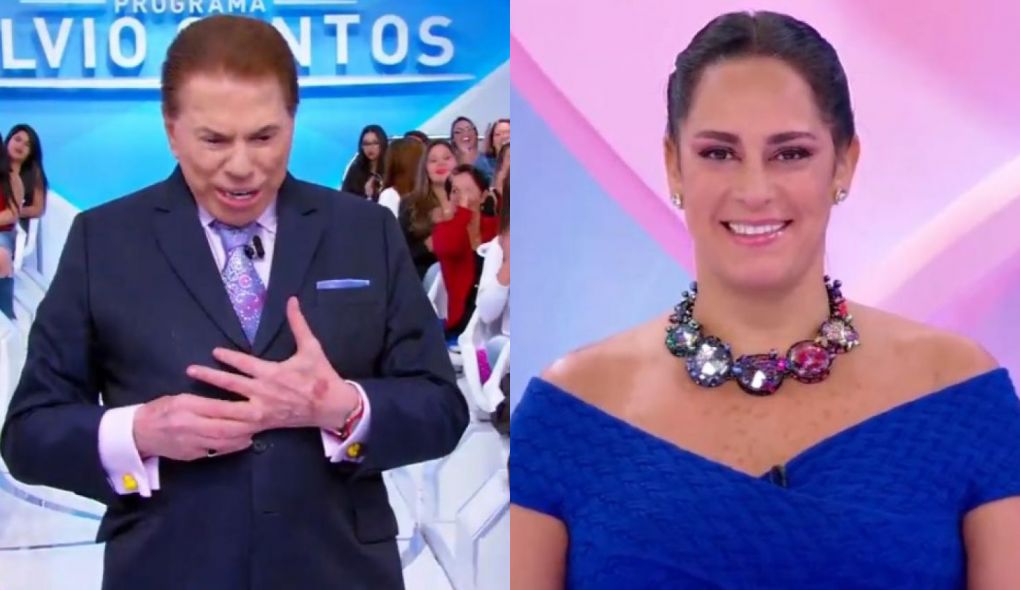 Silvio Santos e Silvia Abravanel