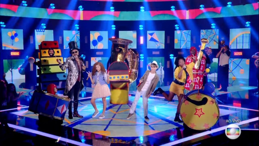 Time de Carlinhos Brown no The Voice Kids