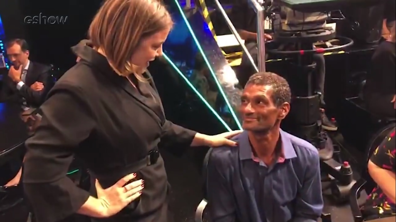 Varlei, o Capoeira, e Alice Wegmann no Caldeirão do Huck