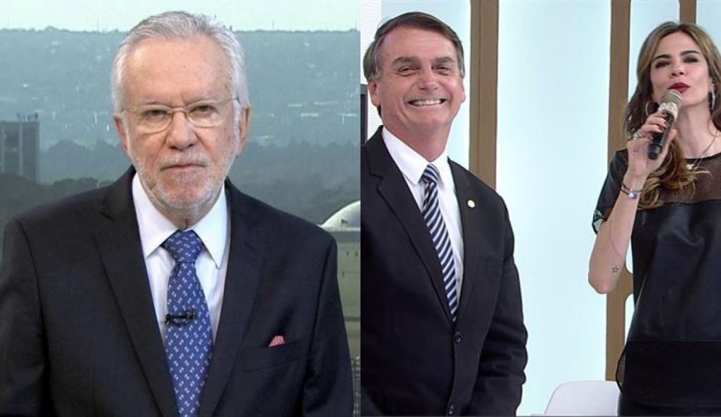 Alexandre Garcia, Jair Bolsonaro e Luciana Gimenez