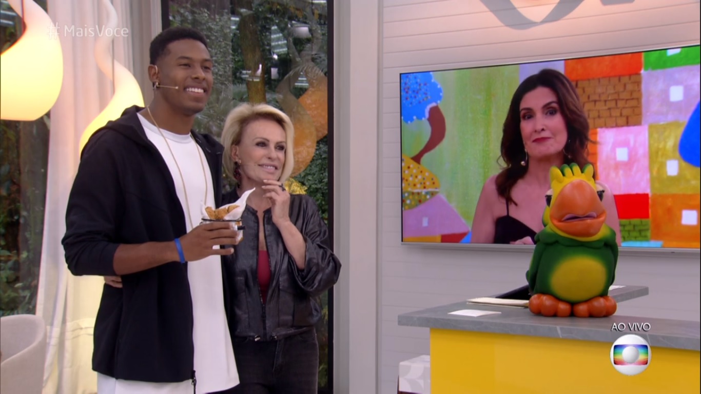 Ana Maria Braga apareceu no Mais Você com convidado do Encontro