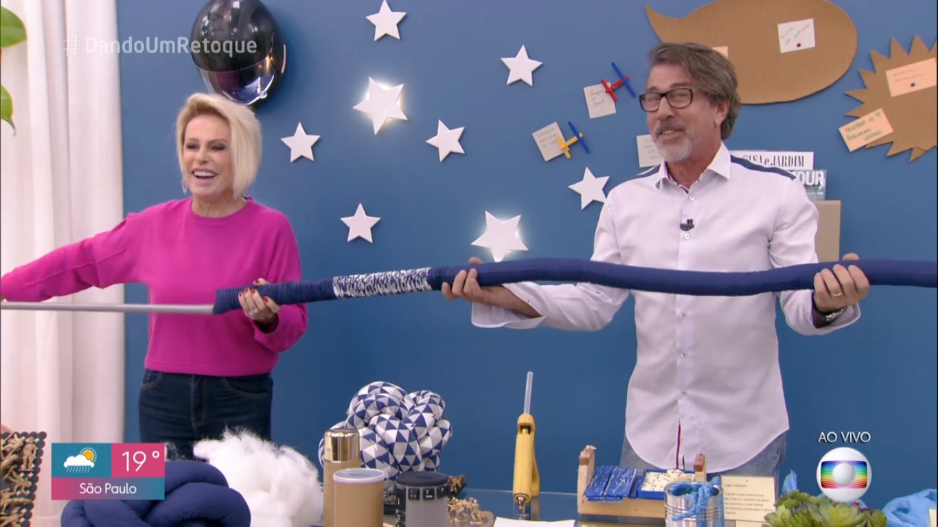 Ana Maria Braga caiu na risada durante o Mais Você