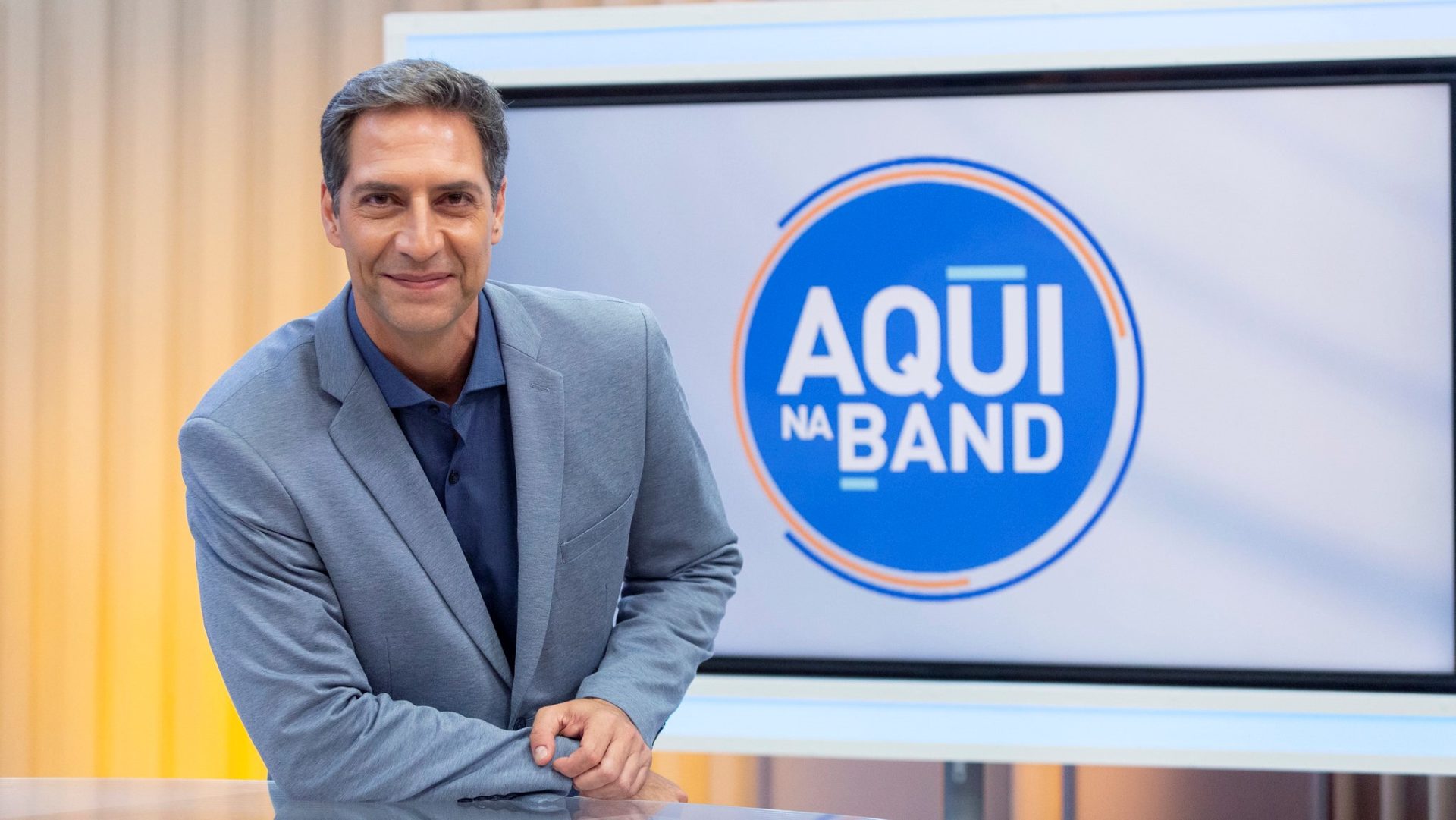 Luís Ernesto Lacombe, apresentador do Aqui na Band