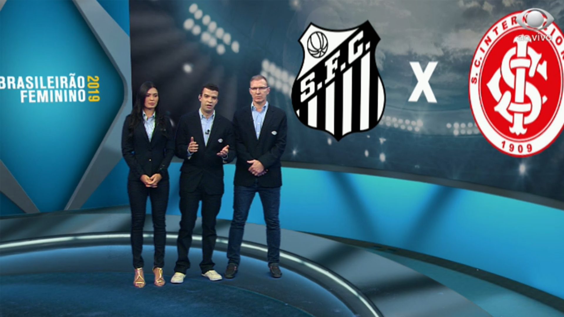 Alline Calandrini, Ivan Bruno e Velloso apresentaram o Brasileirão Feminino