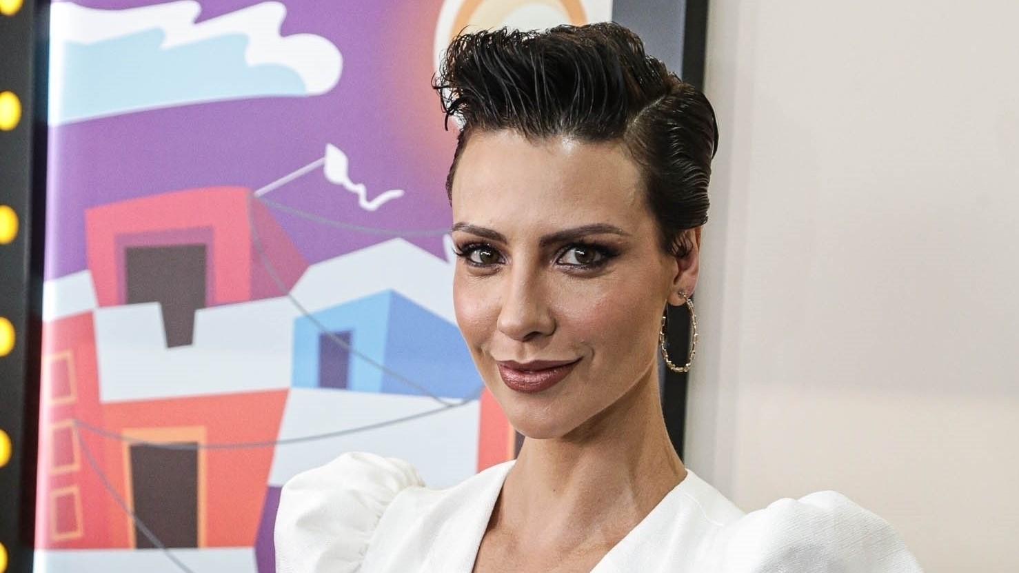 Camila Rodrigues durante o lançamento da novela Topíssima