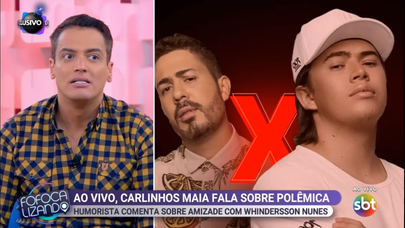 Carlinhos Maia falou sobre Whindersson Nunes e Luísa Sonza no Fofocalizando