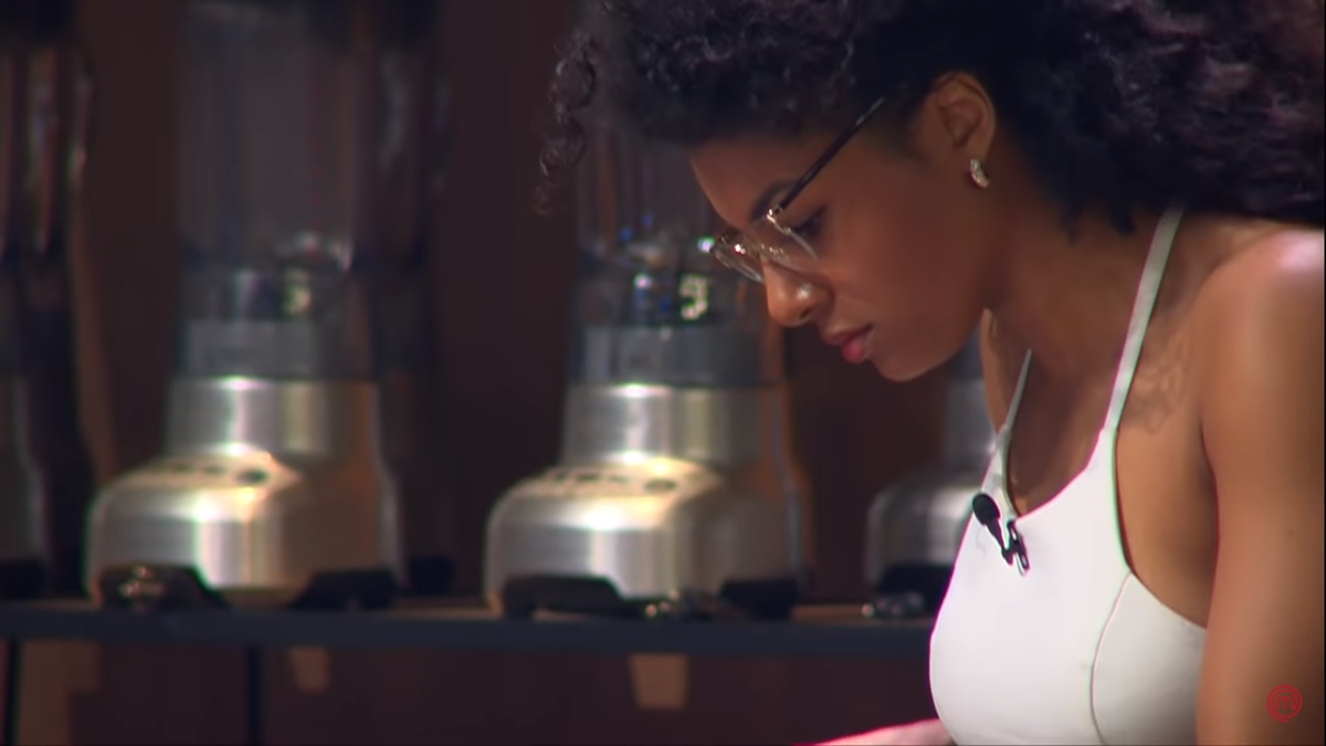 Carolinne Oliveira foi eliminada duas vezes do MasterChef (Reprodução: Band)