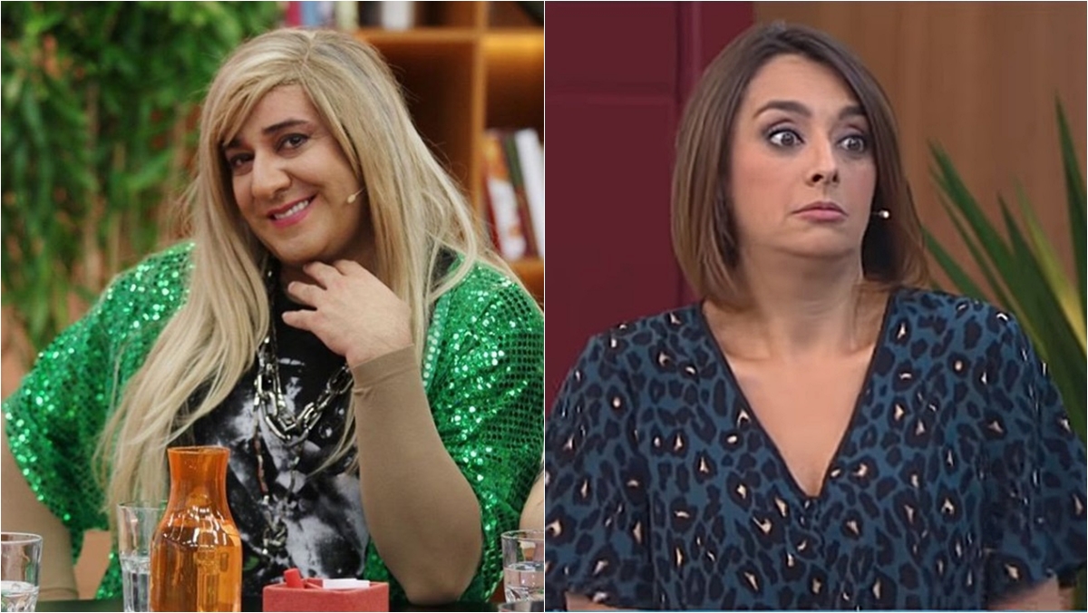 Diego Becker e Catia Fonseca no Melhor da Tarde (Reprodução: Band)