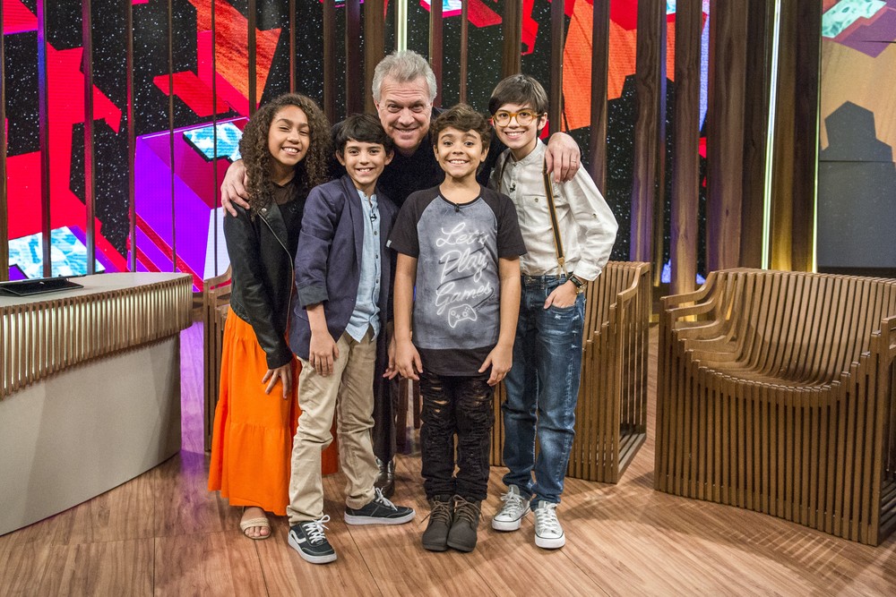 Pequenos notáveis participaram do Conversa com Bial (Fábio Rocha / Globo)