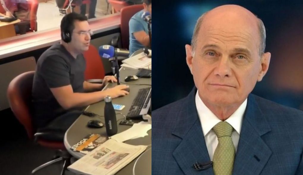 Eduardo Barão, apresentador da rádio Band News FM, e Ricardo Boechat