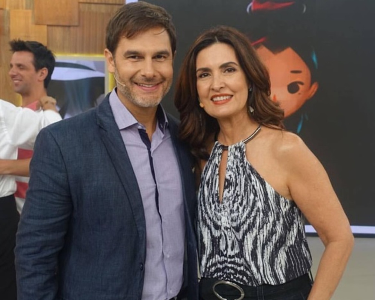 Fernando Gomes Pinto e Fátima Bernardes no Encontro