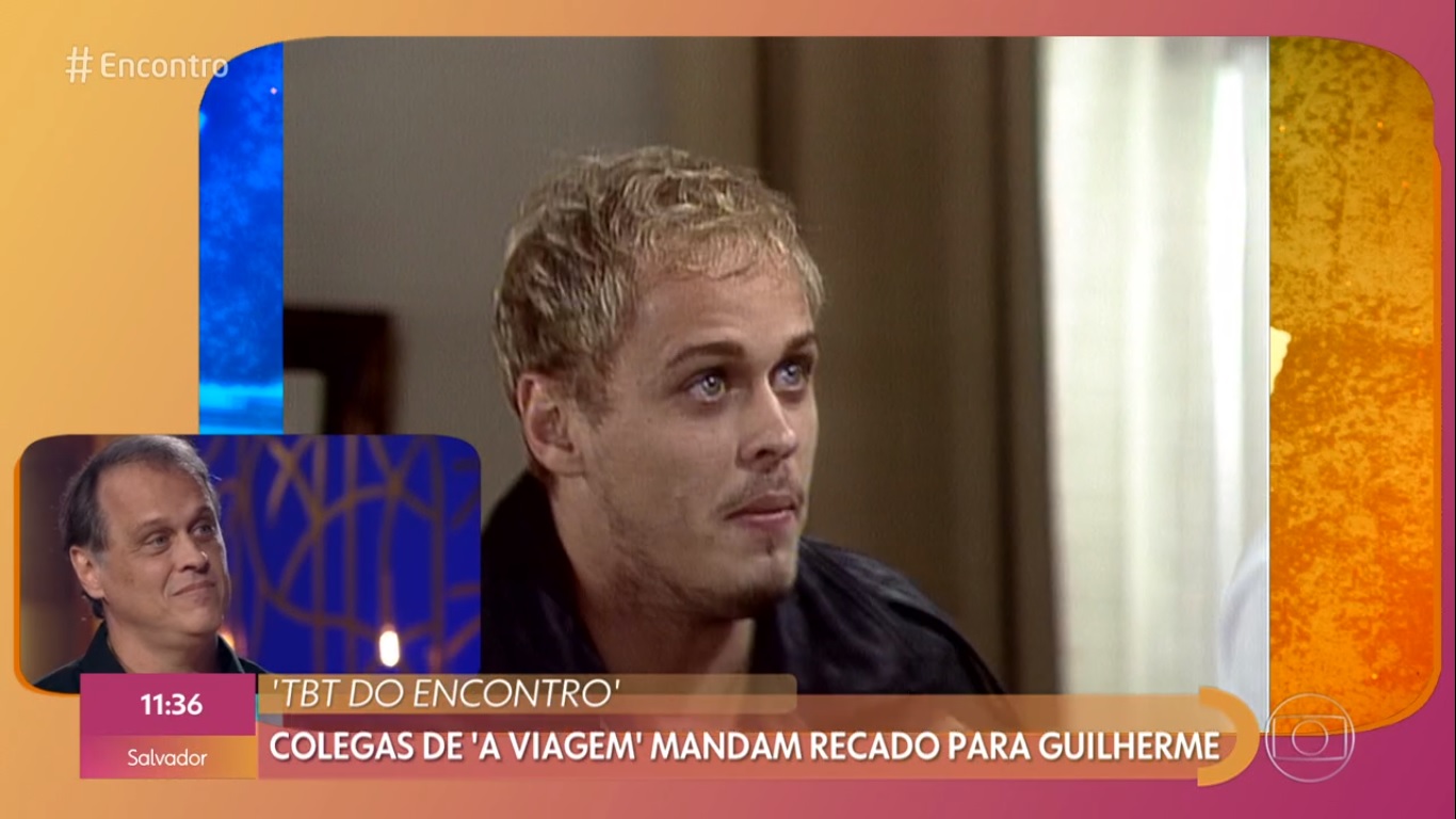 Guilherme Fontes relembra no Encontro o Alexandre de A Viagem