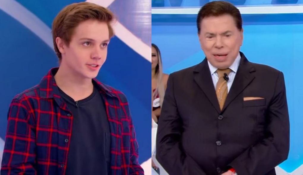Leo Cidade, namorado de Larissa Manoela, e Silvio Santos