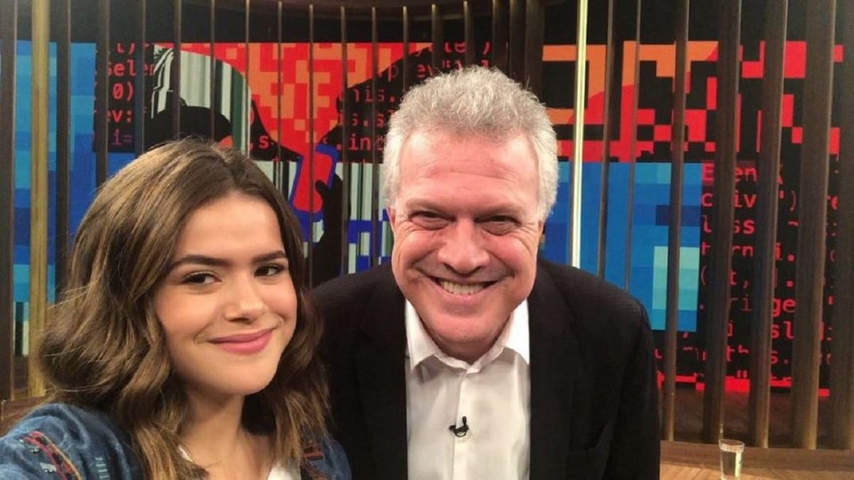 Maisa Silva e Pedro Bial