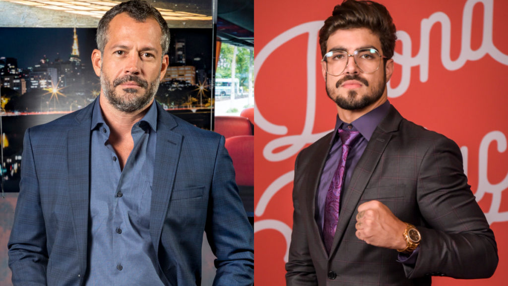 Malvino Salvador e Caio Castro em A Dona do Pedaço
