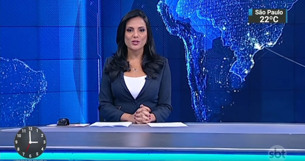 Márcia Dantas coleciona gafes no jornalismo do SBT (Reprodução: SBT)