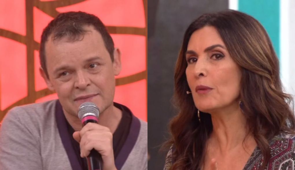 Matheus Nachtergaele e Fátima Bernardes no Encontro