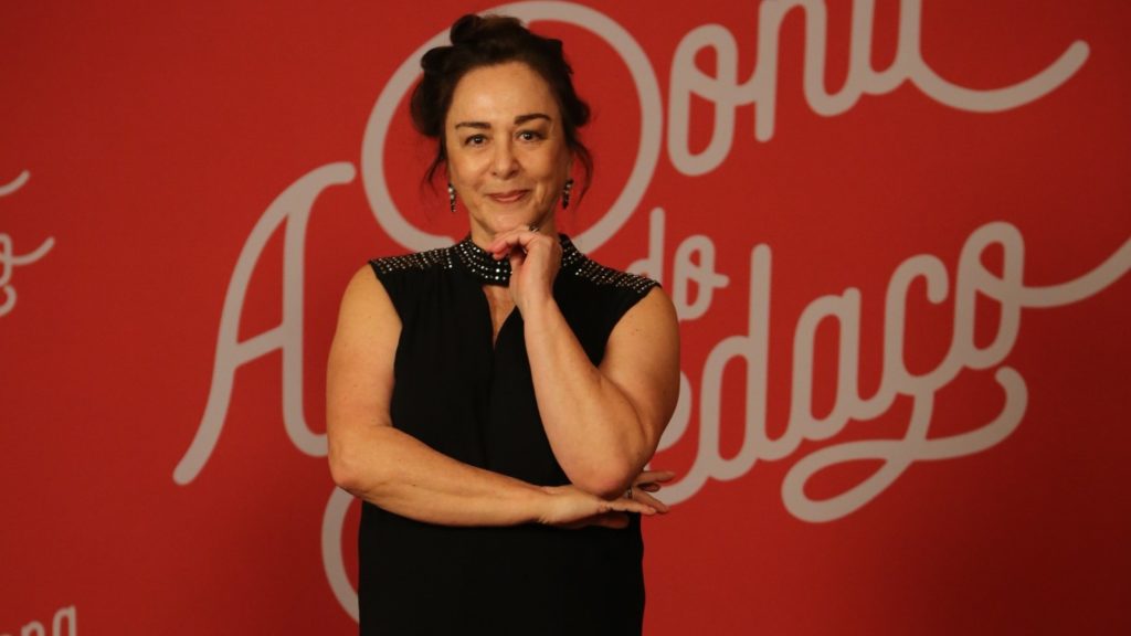 Nívea Maria no lançamento de A Dona do Pedaço