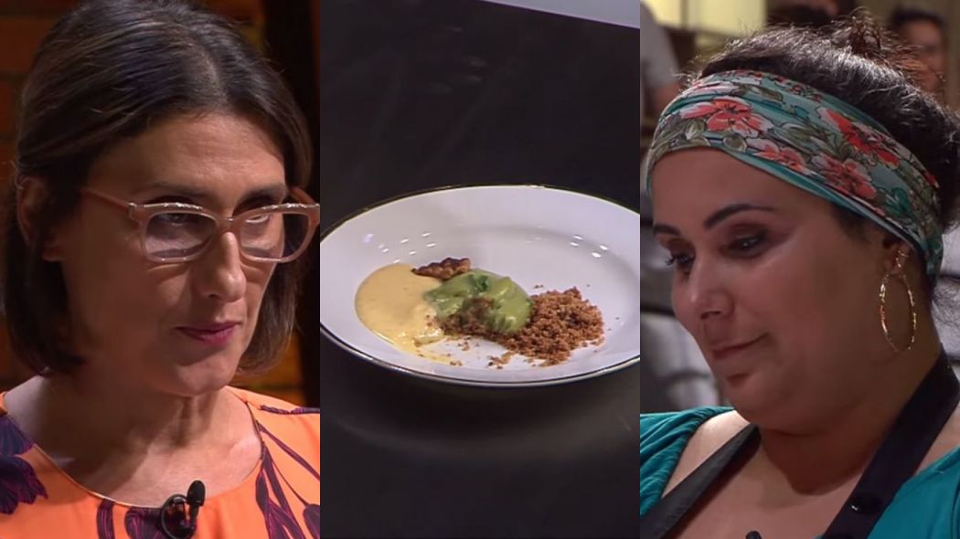 Paola Carosella e Janaina, competidora do MasterChef