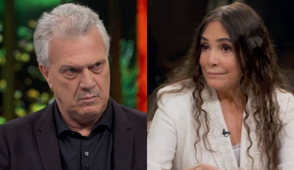 Pedro Bial e Regina Duarte no Conversa