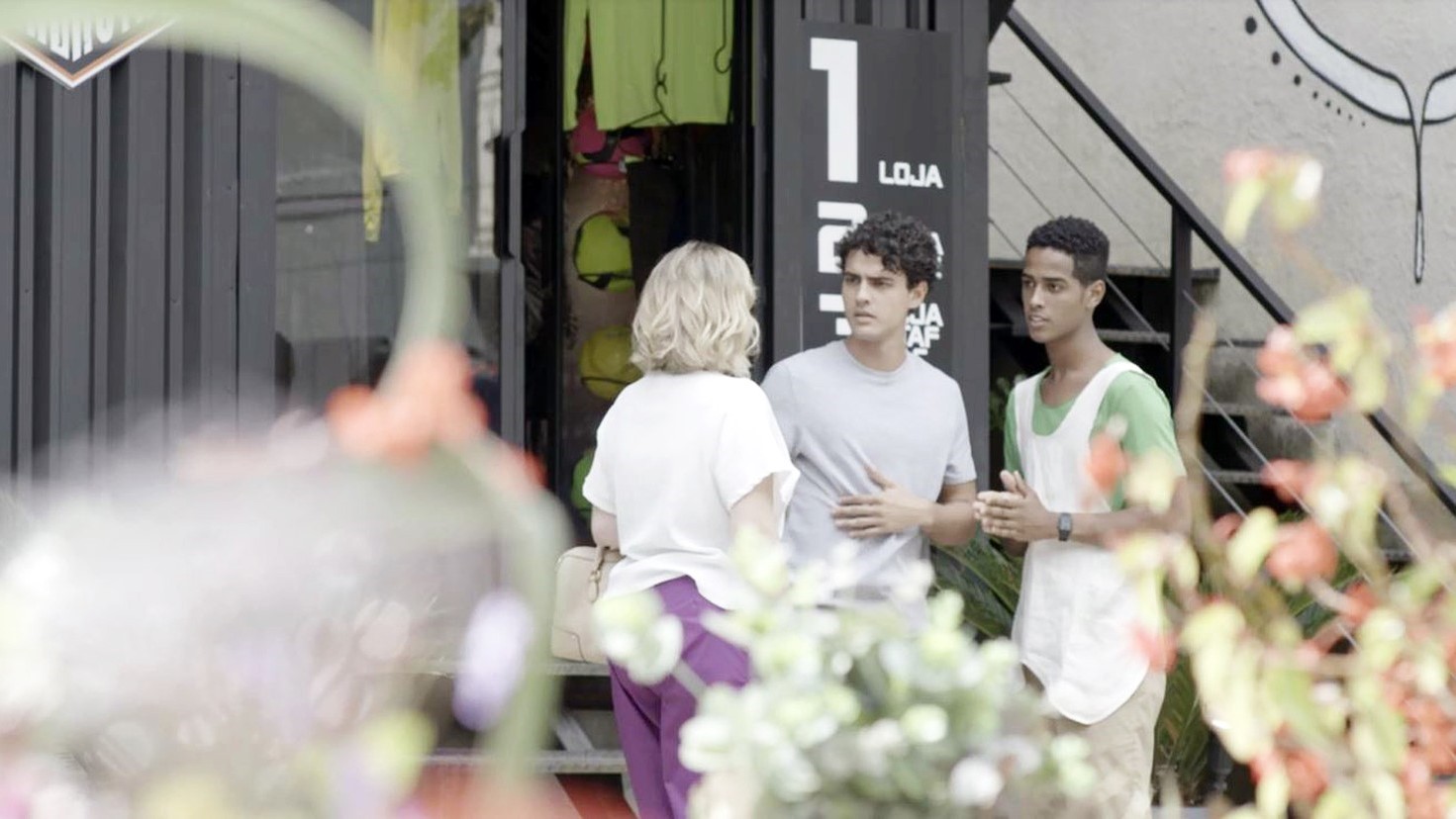 Regina (Karine Teles), Guga (Pedro Alves) e Serginho (João Pedro Oliveira) em Malhação