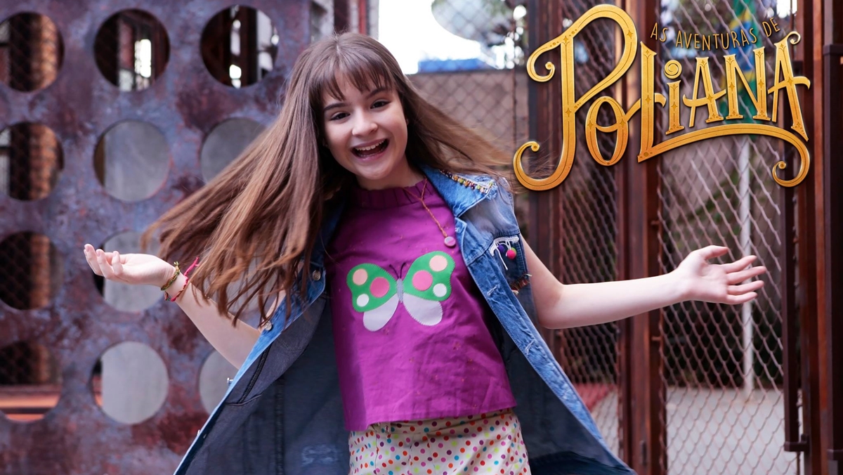 Sophia Valverde interpreta Poliana na novela infantojuvenil do SBT, As Aventuras de Poliana (Reprodução: SBT)