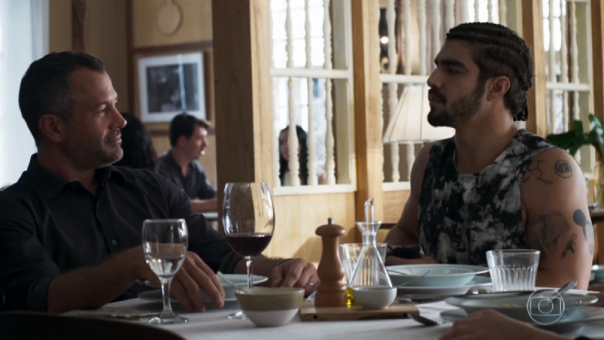 Agno (Malvino Salvador) e Rock (Caio Castro), de A Dona do Pedaço