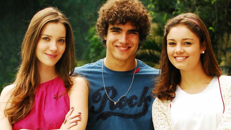 Nathalia Dill, Caio Castro e Agatha Moreira na época de Malhação