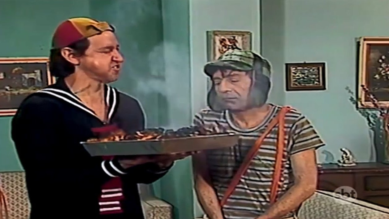 Cena do humorístico Chaves, exibido no SBT