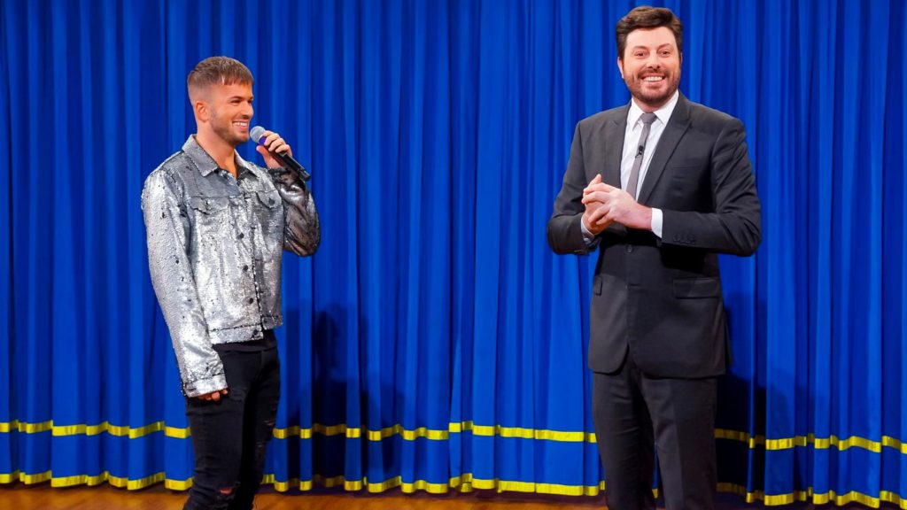 David Carreira no The Noite com Danilo Gentili