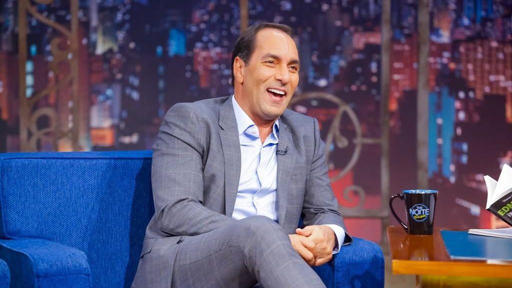 Edmundo no programa The Noite (Gabriel Cardoso / SBT)