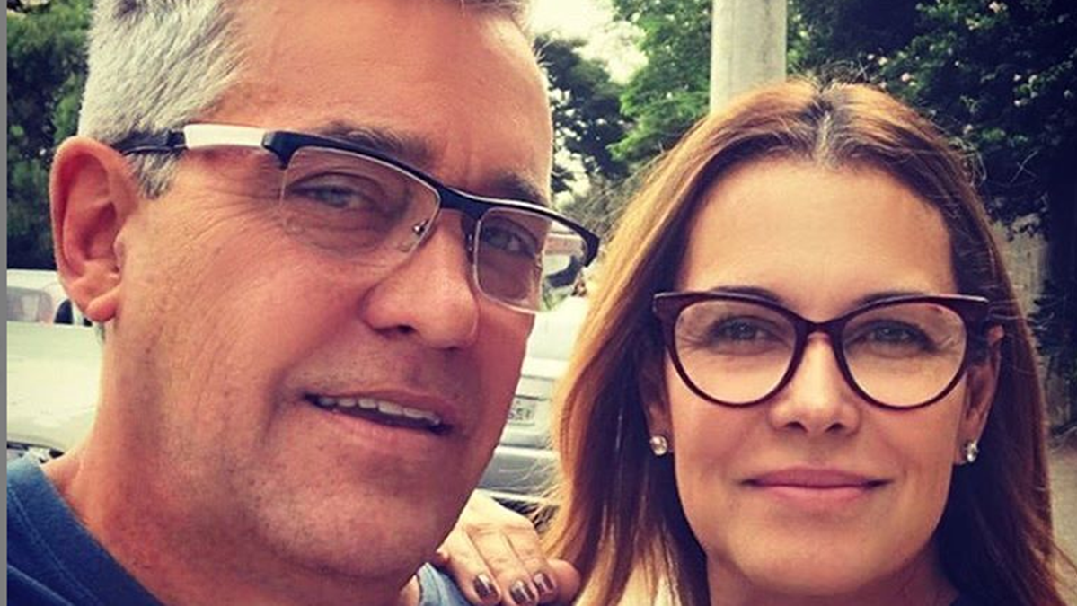 O repórter Mauro Naves e sua esposa, Patrícia Naves