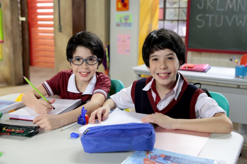 Kauan e Vinicius vivem Gael e Benício em Poliana (Divulgação: Foto Lourival Ribeiro/SBT)