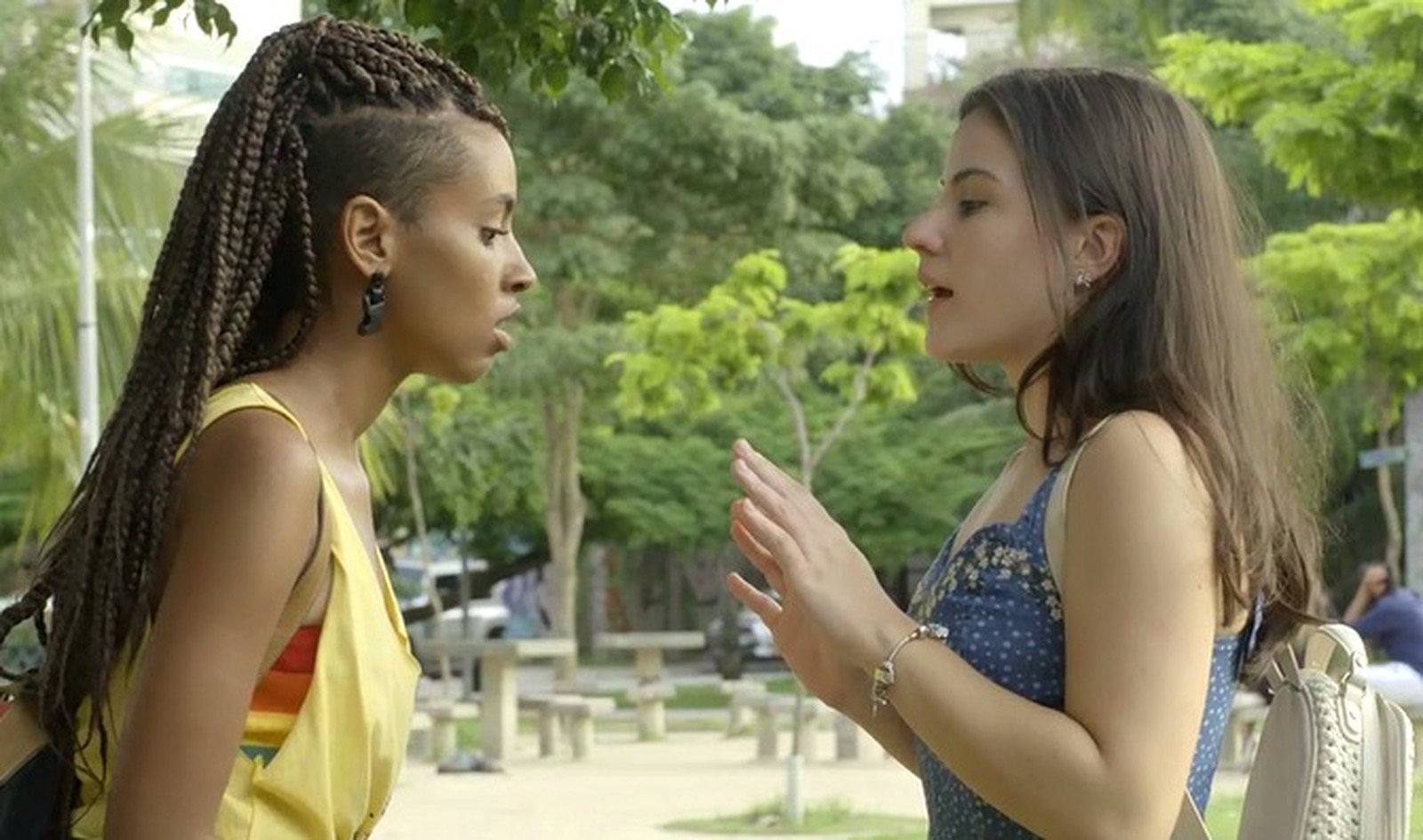 Jaqueline (Gabz) e Milena (Giovanna Rispoli) em Malhação