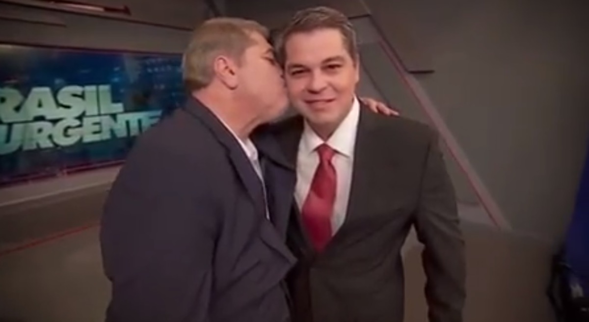 José Luiz Datena com o filho, Vicente Datena