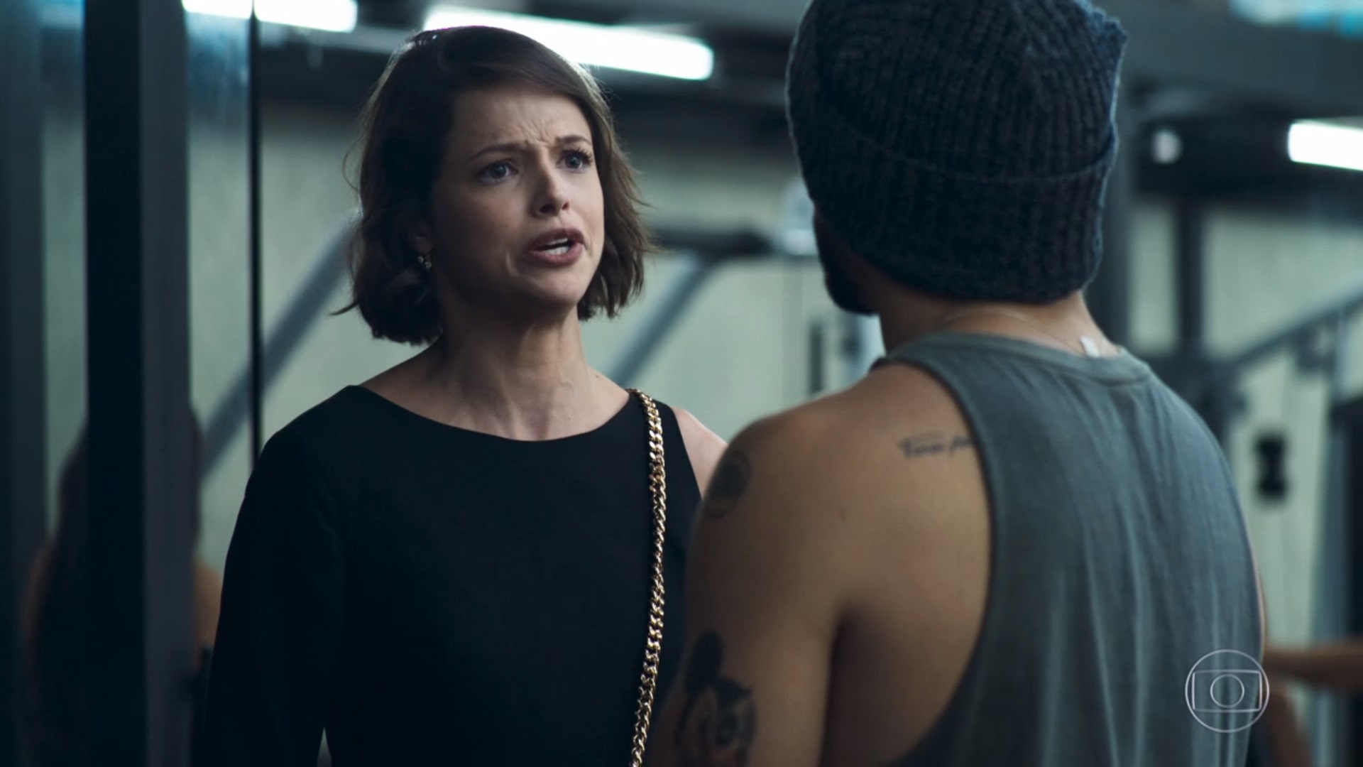 Josiane (Agatha Moreira) e Rock (Caio Castro) em A Dona do Pedaço